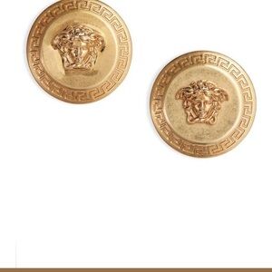 Gold Medusa Earrings